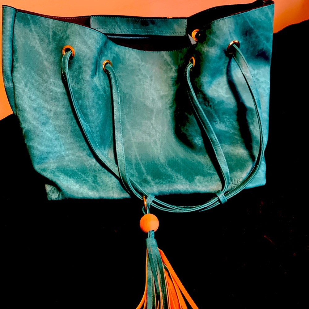 Teal Large Handbag